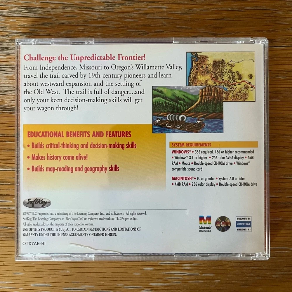 The Oregon Trail Educational PC CD-ROM